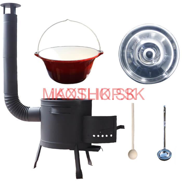 Liatinový kotlík so smaltovanou úpravou 16 L + nízka kotlina 36 PLUS 600