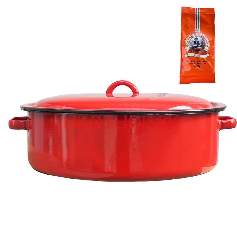 Smaltovaný kastról s pokrievkou 20 L CLASSIC + paprikové korenie na guláš