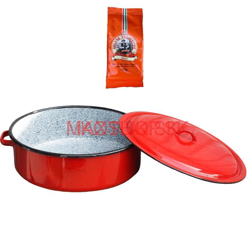 Smaltovaný kastról s pokrievkou 20 L CLASSIC + paprikové korenie na guláš