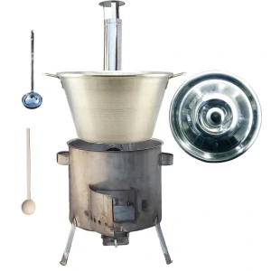 Nerezový kotol 40 L (1,2 mm) INOX + nerezová kotlina 45 cm (1,5 mm) STRONG CLASSIC