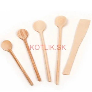 5-dielna sada drevených varešiek