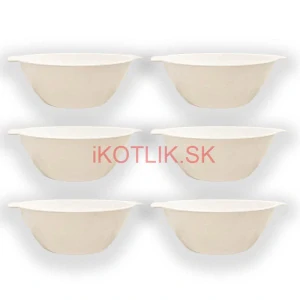 Sada 6 ks: Plastová miska na fajnový kotlíkový guláš a polievky – 750 ml