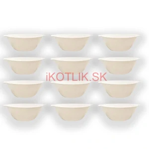 Sada 12 ks: Plastová miska na fajnový kotlíkový guláš a polievky – 750 ml