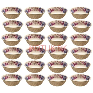 Plastová miska s kvetinovým vzorom (750 ml) – teraz v sade 24 kusov!