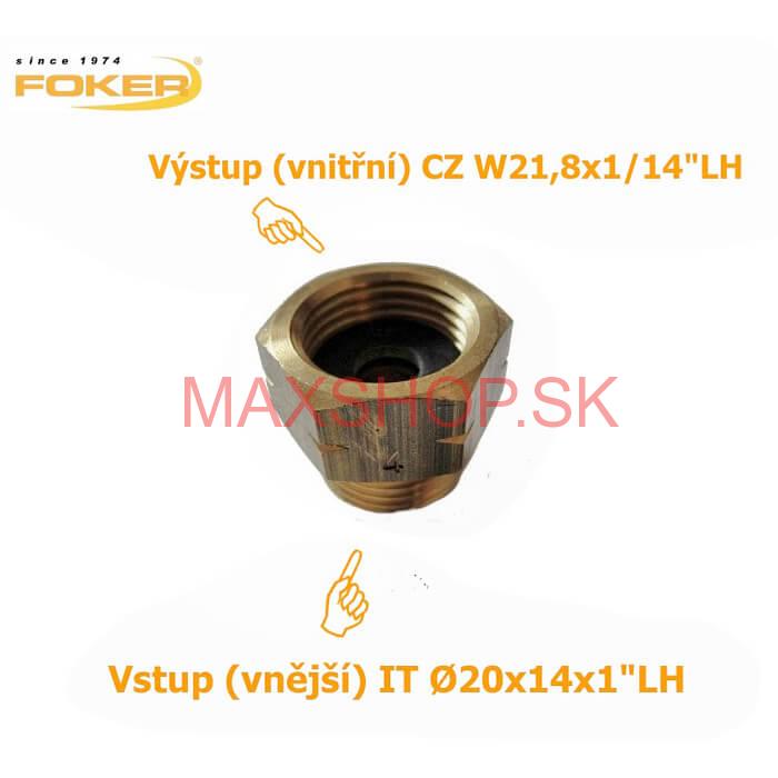 LPG závitová redukcia z IT na CZ