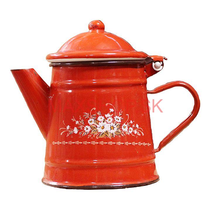 Smaltovaná kanvica 0,5 L DEKO