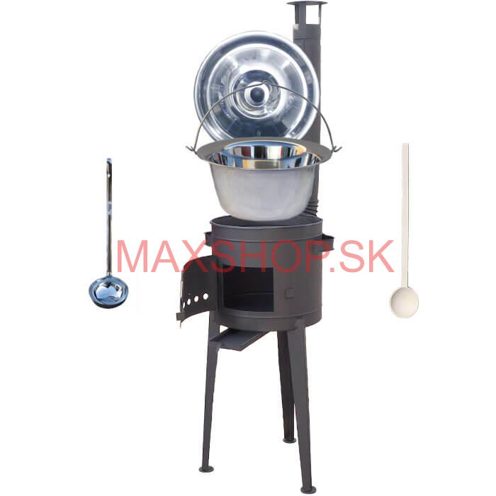 Kotlíkový gulášový set 42 PLUS 600 + nerezový kotlík 22 L (0,8 mm)