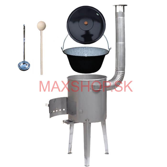 Smaltovaný kotlík 20 L (1,2 mm) + nerezová kotlina 42 cm LUXUS