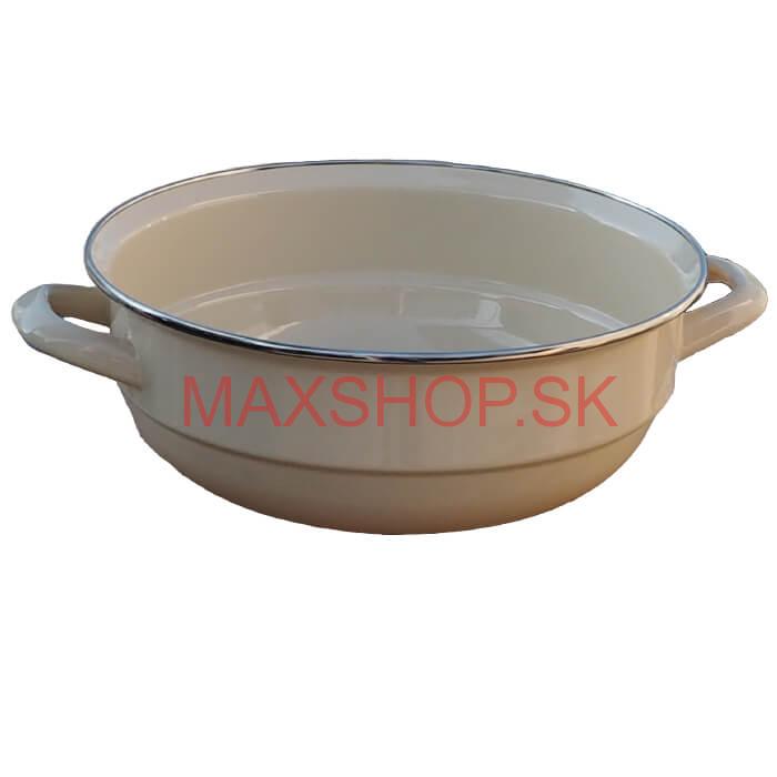 Smaltovaná misa 24 cm bežová