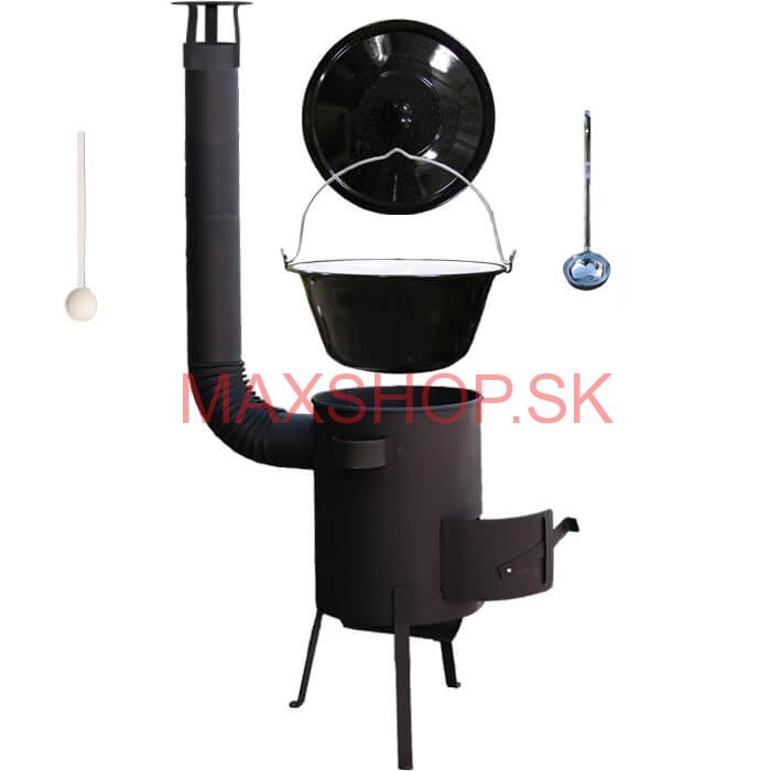 Smaltovaný kotlík 20 L + žiaruvzdorná kotlina 42 PLUS 600 4 MM