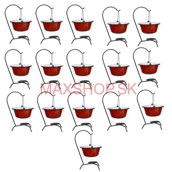 Servírovacia súprava SMALT RED 16 ks