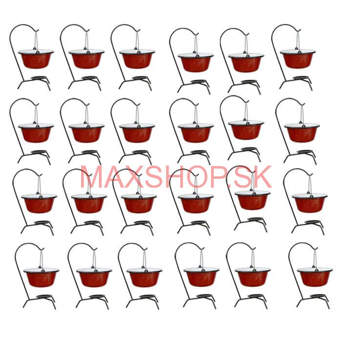 Servírovacia súprava SMALT RED 24 ks