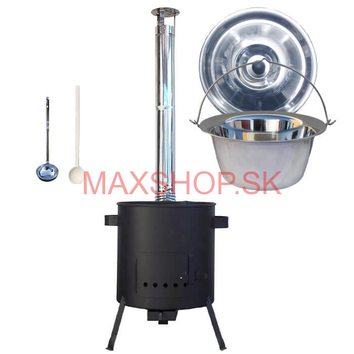 Antikorový kotlík 22 L (0,8 mm) + žiaruvzdorná kotlina (1 mm) 42 PLUS 600