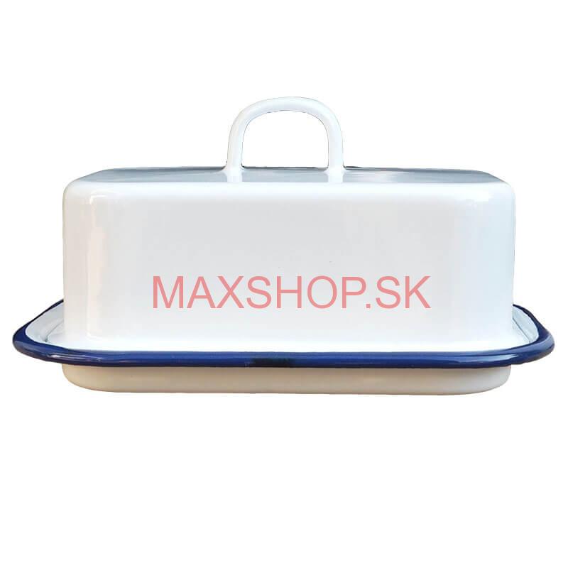 Smaltovaná maselnička - biela