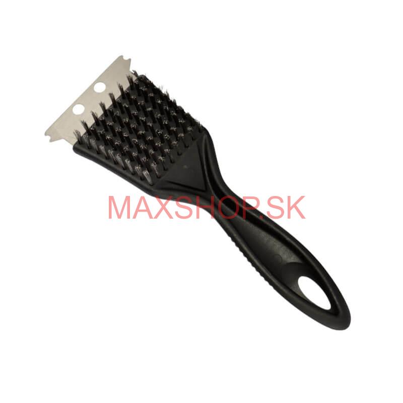 Kefa na gril s nerezovými štetinami + oceľový hrot