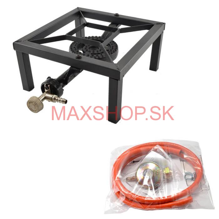 Plynový horák HU 3 kW + tlaková hadica 1,5 m + regulátor tlaku