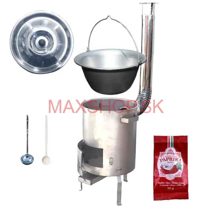 Nerezový kotlík 20 L (1,5 mm) + nerezová kotlina (1,5 mm) 39 cm STRONG EXCLUSIVE