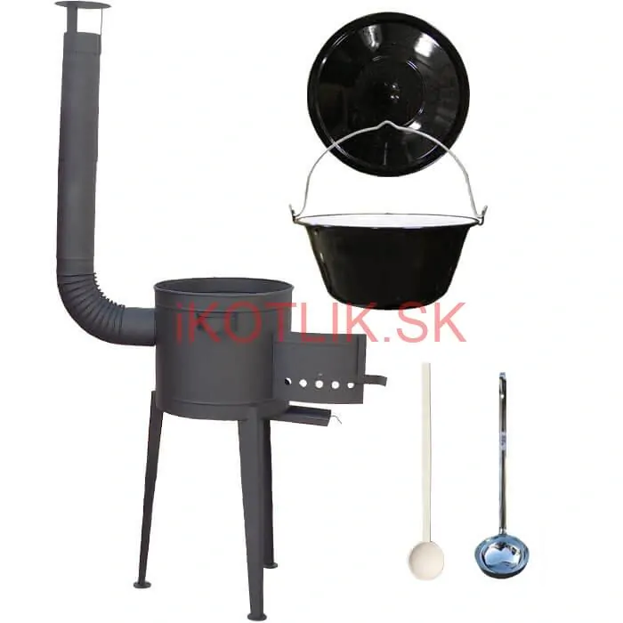 Smaltovaný kotlík 25 L (1,2 mm) + vysoká kotlina (1,5 mm) HODO 42 PLUS 600