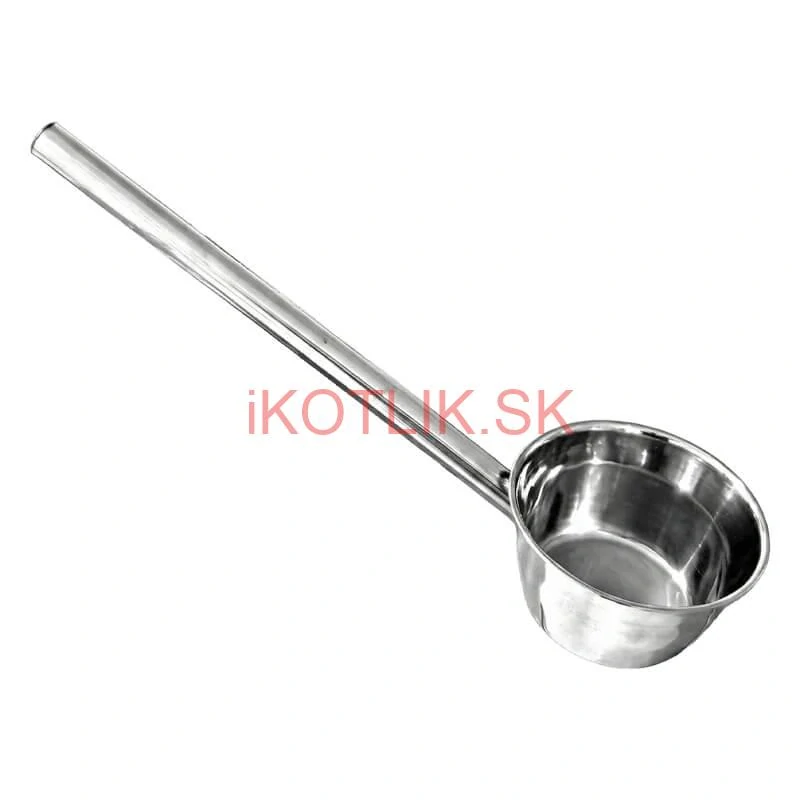 Nerezová naberačka na vodu 12 cm s dlhou rúčkou – pevná a praktická