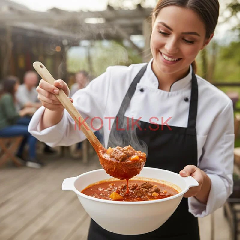 Sada 12 ks: Plastová miska na fajnový kotlíkový guláš a polievky – 750 ml