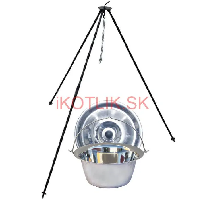 Nerezový kotlík 14 L INOX + pokrievka + stojan CLASSIC