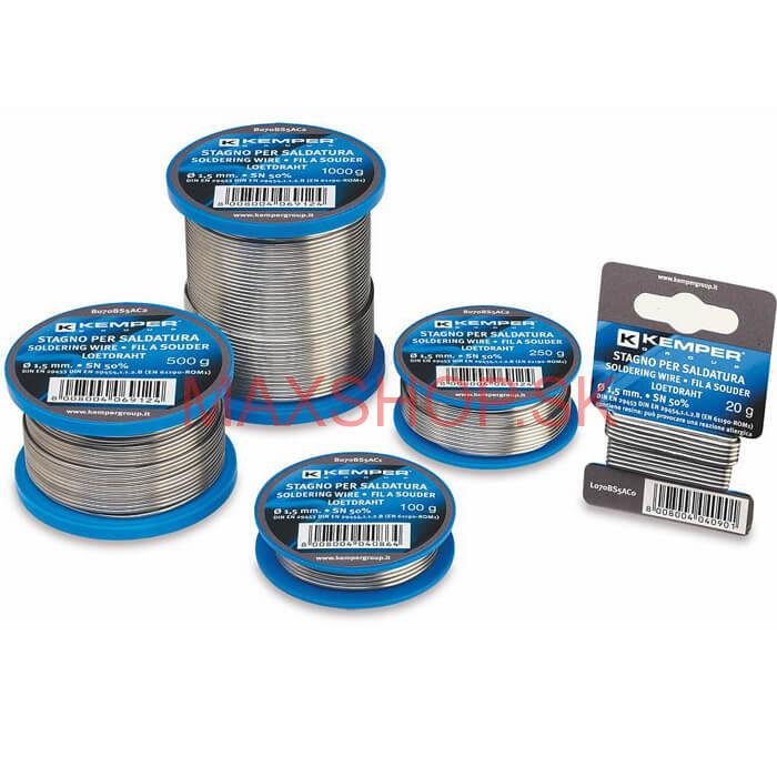 Cínová spájka KG 1000g - Sn 99,99 - 1,5 mm