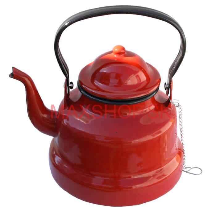 Smaltovaný čajník 1 L RED