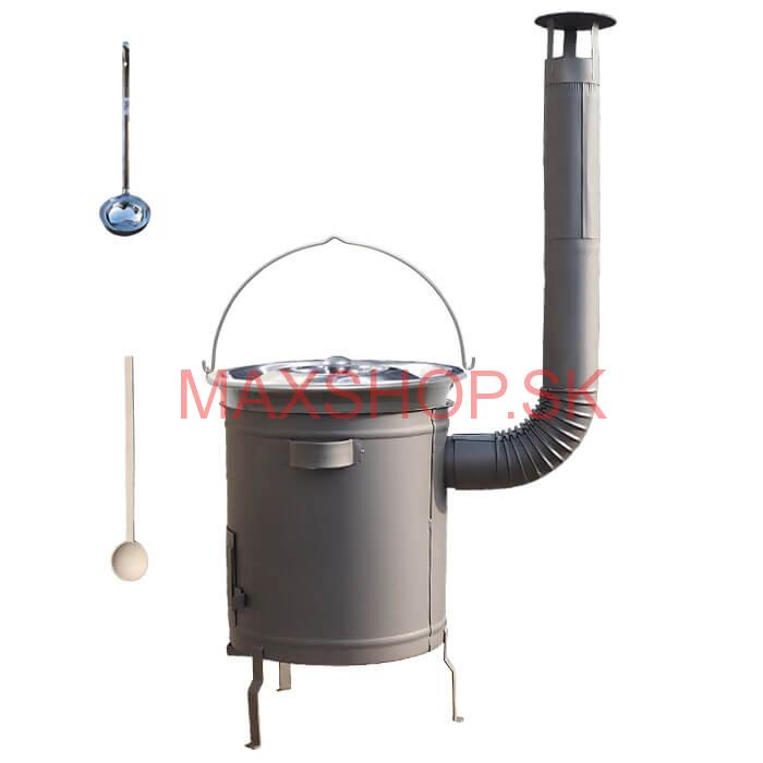 Nerezový kotlík 20 L (1,5 mm) + hrubostenná (1,5 mm) a žiaruvzdorná kotlina 42 PLUS 600