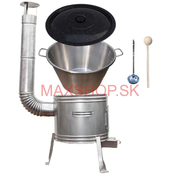 Nerezový kotol 40 L + nerezová kotlina 45 cm TOPLUX