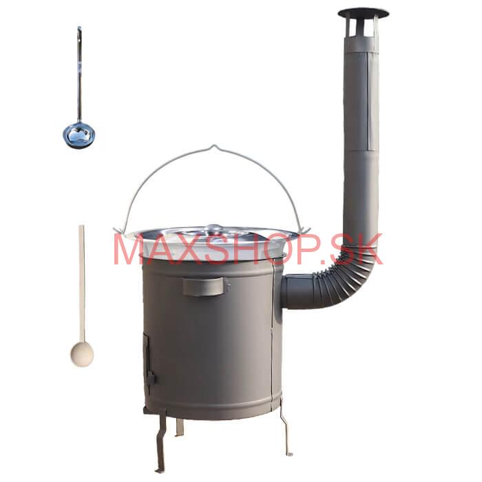 Nerezový kotlík 30 L (1,2 mm) + hrubostenná (1,5 mm) a žiaruvzdorná kotlina 45 PLUS 600