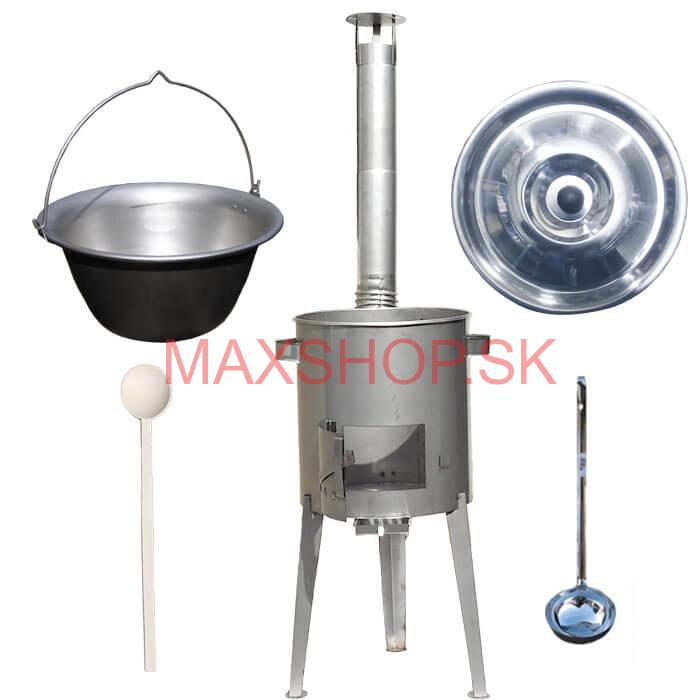 Nerezový kotlík 30 L (1,5 mm) + nerezová kotlina 45 cm LUXUS