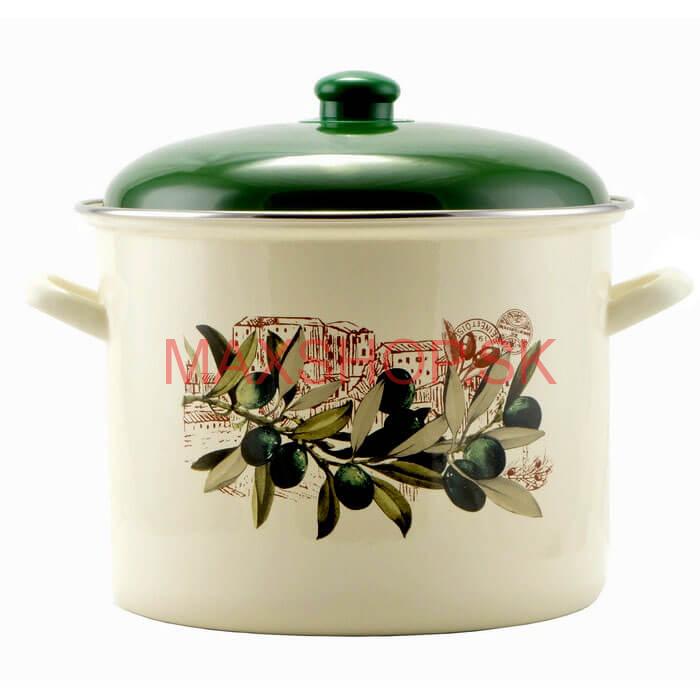 Smaltovaný hrniec s pokrievkou 5,2 L OLIVA