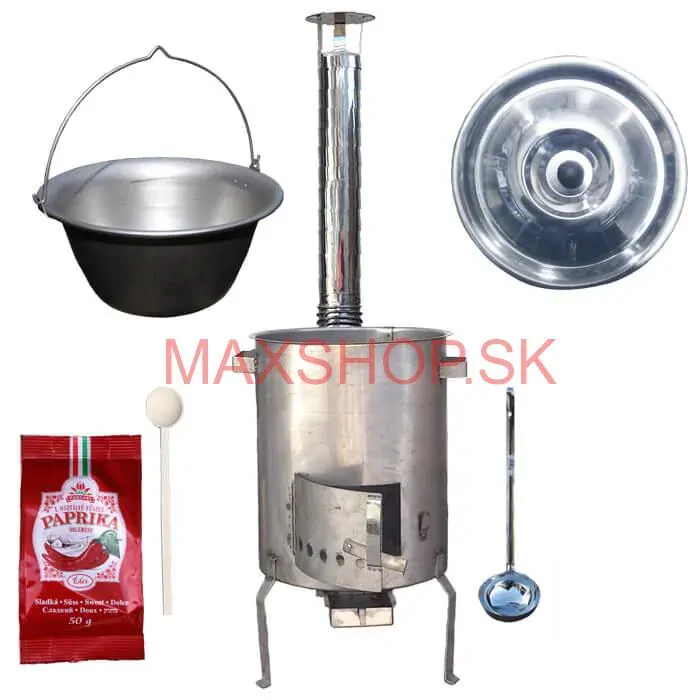 Nerezový kotlík 20 L (1,5 mm) + nerezová kotlina (1,5 mm) 39 cm STRONG EXCLUSIVE