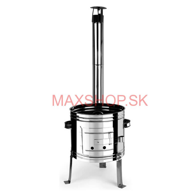 Smaltovaný kotlík 25 L + Nerezová kotlina 42 INOX