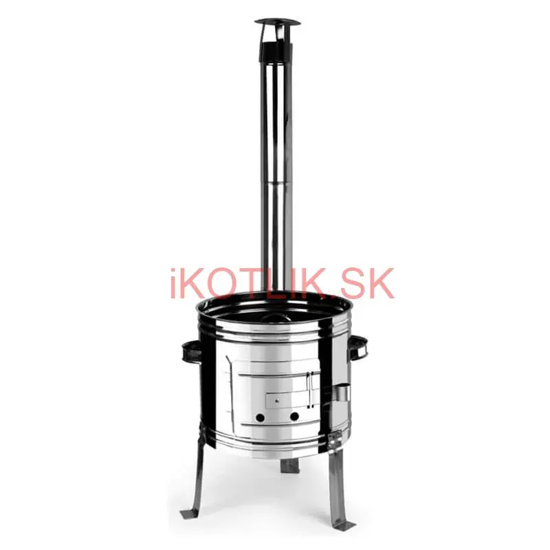 Smaltovaný kotlík 13 L + Nerezová kotlina 36 INOX + misky 12 ks