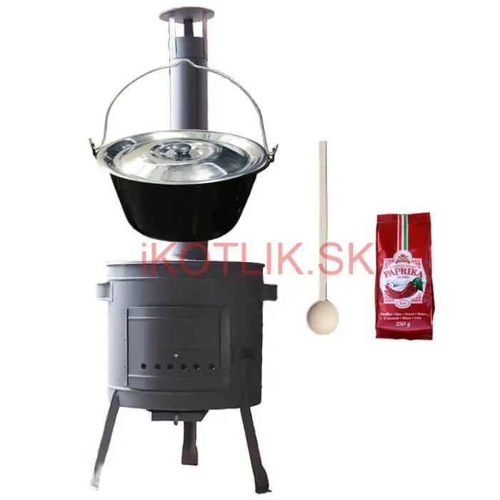 Smaltovaný kotlík 25 L (1,2 mm) + hrubostenná (1,5 mm) žiaruvzdorná kotlina BALKY STRONG 42 PLUS 600