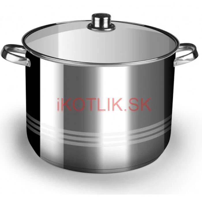 Nerezový hrniec 7 L + sklenená pokrievka