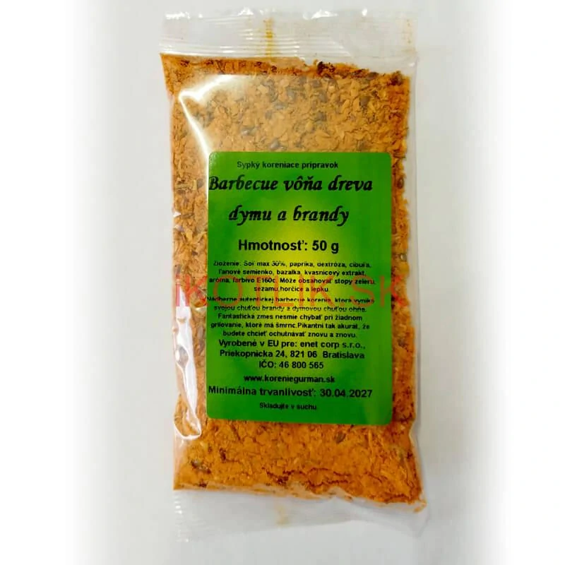 Barbecue korenie, vôňa dreva, dymu a brandy 50 g