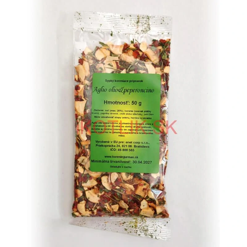 Aglio olio peperoncino koreniaca zmes 50 g
