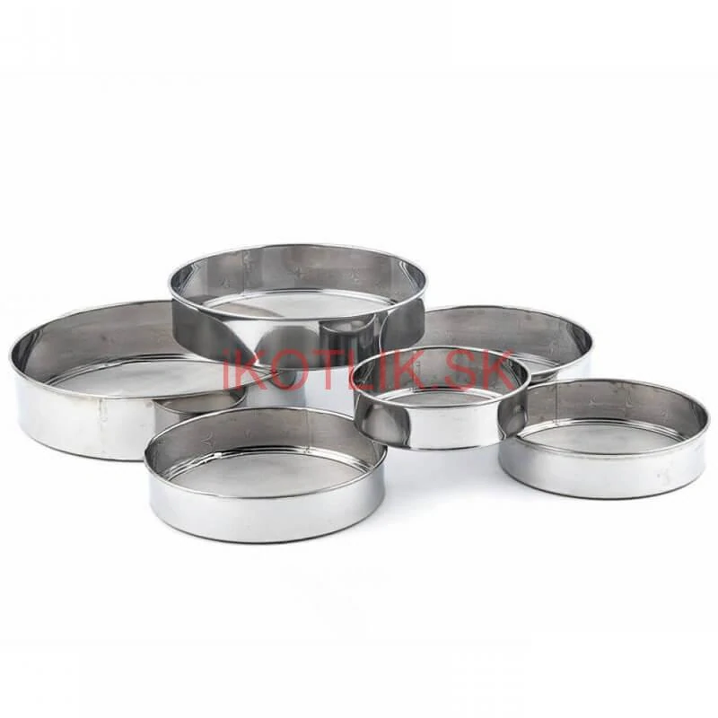 Súprava kovových sít na múku – 6 kusov