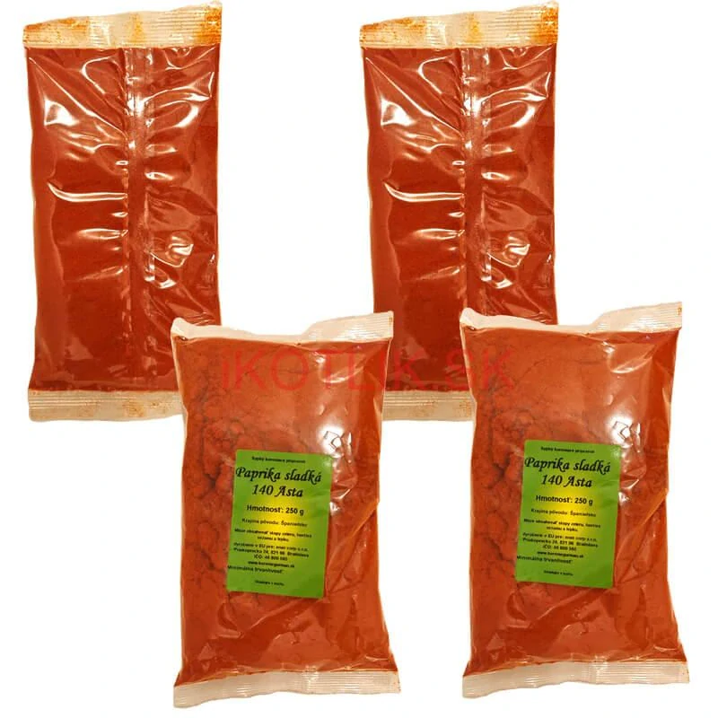 Paprika sladká 140 ASTA 4 x  250 g (1000 g)
