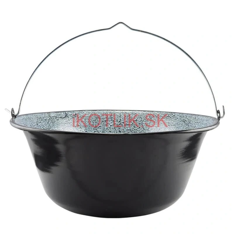 Smaltovaný kotlík (1,2 mm) 22 L + plynový horák k PB + nízka kotlina 42 PLUS 600 + nerezová pokrievka INOX