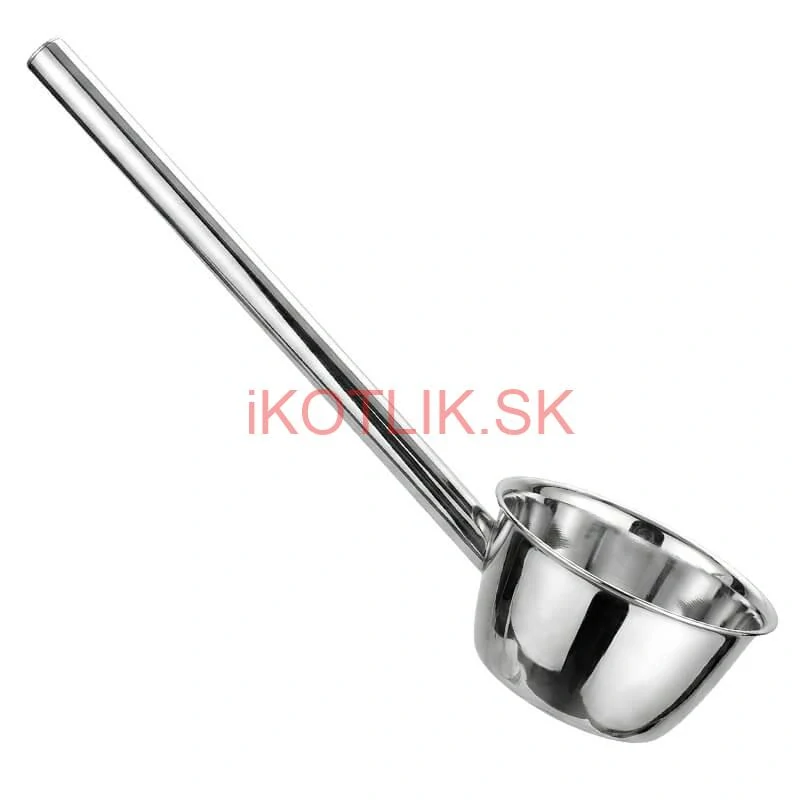 Nerezová naberačka na vodu 12 cm s dlhou rúčkou – pevná a praktická