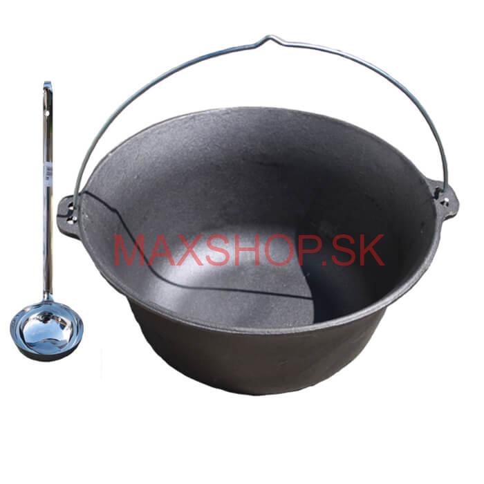 Liatinový kotlík 16 L + antikórová naberačka