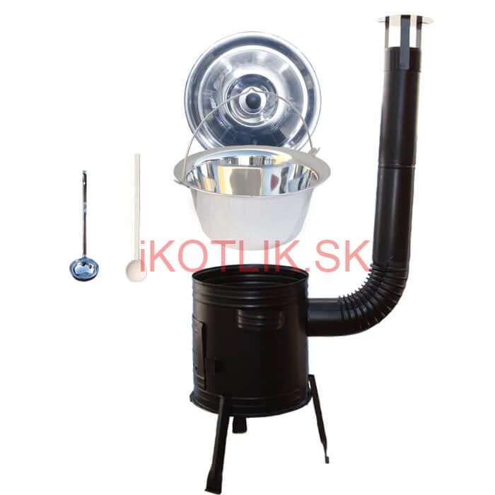 Antikorový kotlík 22 L (0,8 mm) + kovová kotlina 42 CLASSIC (KOV)