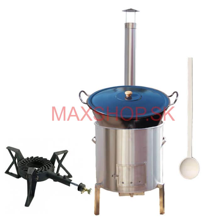 Zabíjačková súprava + nerezový kotol 70 L + horák KEMPER