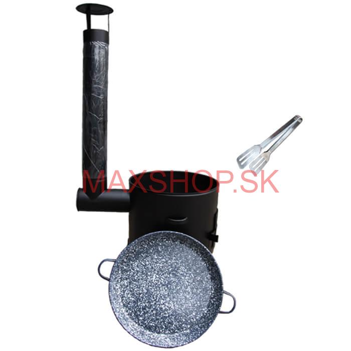 Grilovacia panvica s uškami + kotlina 39 cm