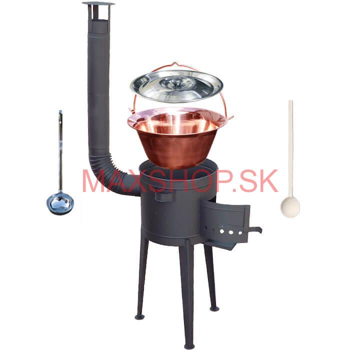 Kotlíkový gulášový set 36 PLUS 600 + medený kotlík 14 L (1,2 mm)