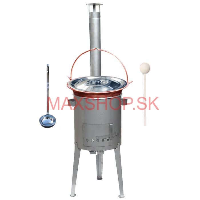 Medený kotlík 20 L (1,2 mm) + nerezová kotlina 42 cm LUXUS