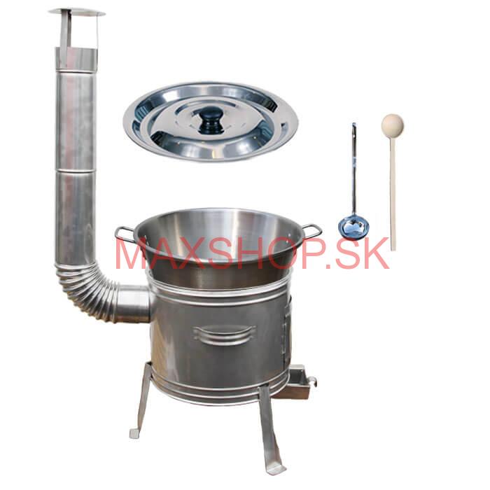 Nerezový kotol 40 L + nerezová kotlina 45 cm TOPLUX